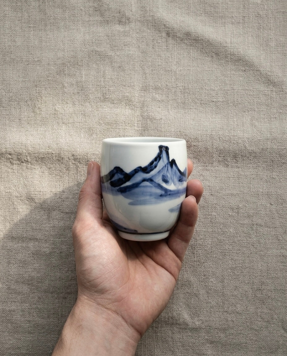 Yuzo Kondo - Sometsuke Teacup Set (Yunomi)
