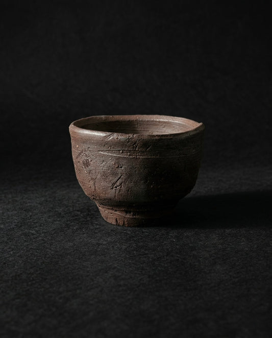 Bizen Sake Cup — Kei Fujiwara (1899–1983) Living National Treasure · Bizen Ware Master