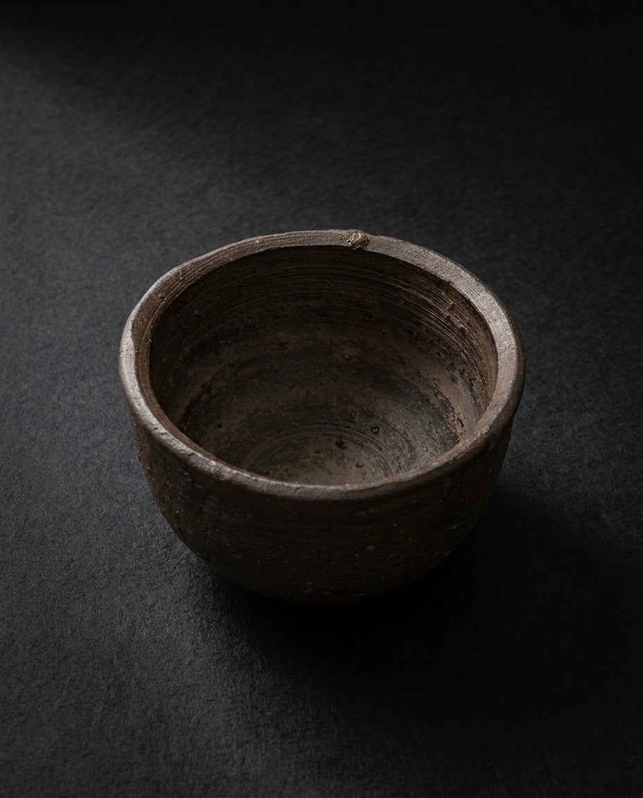 Bizen Sake Cup — Kei Fujiwara (1899–1983) Living National Treasure · Bizen Ware Master