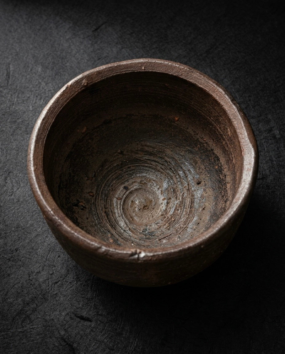 Bizen Sake Cup — Kei Fujiwara (1899–1983) Living National Treasure · Bizen Ware Master
