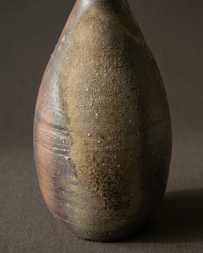 Bizen Single-Flower Vase by Ken Fujiwara