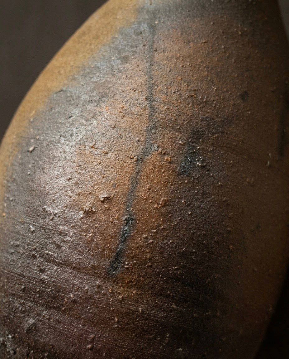 Bizen Single-Flower Vase by Ken Fujiwara