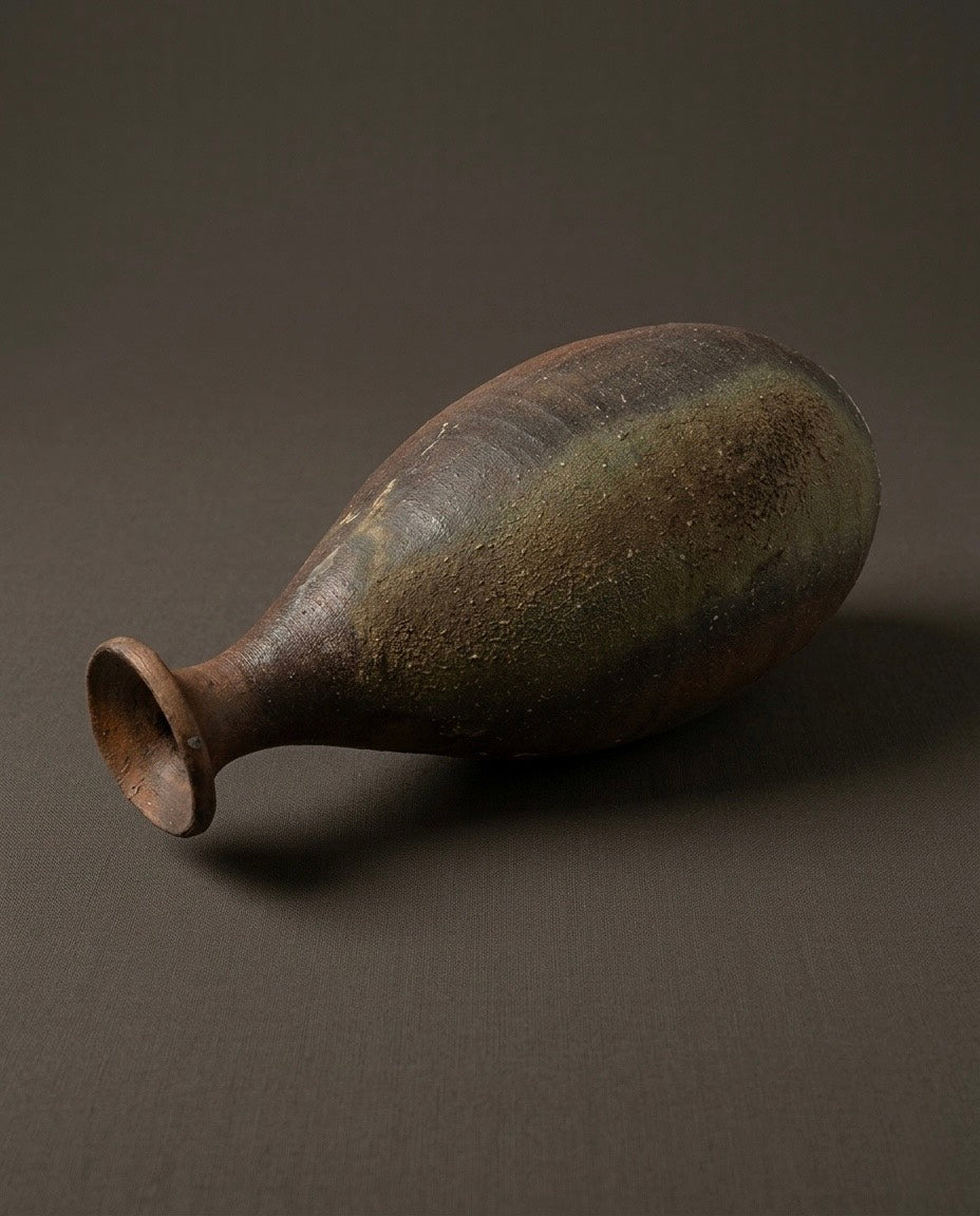 Bizen Single-Flower Vase by Ken Fujiwara