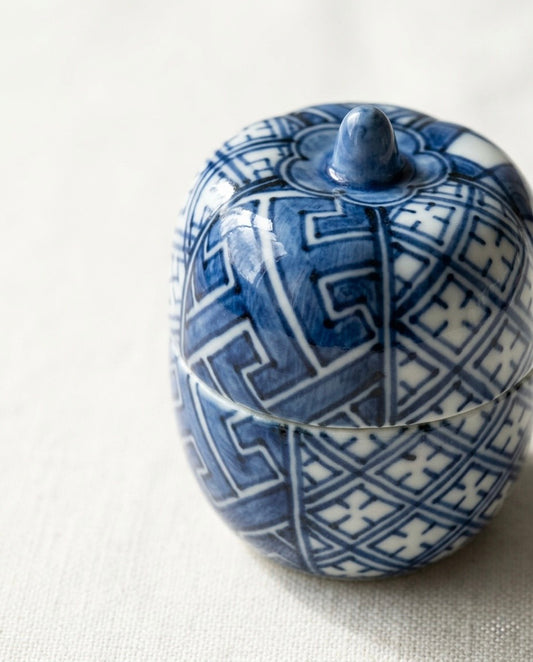 Sometsuke Melon Case Incense box by Shoami Takano