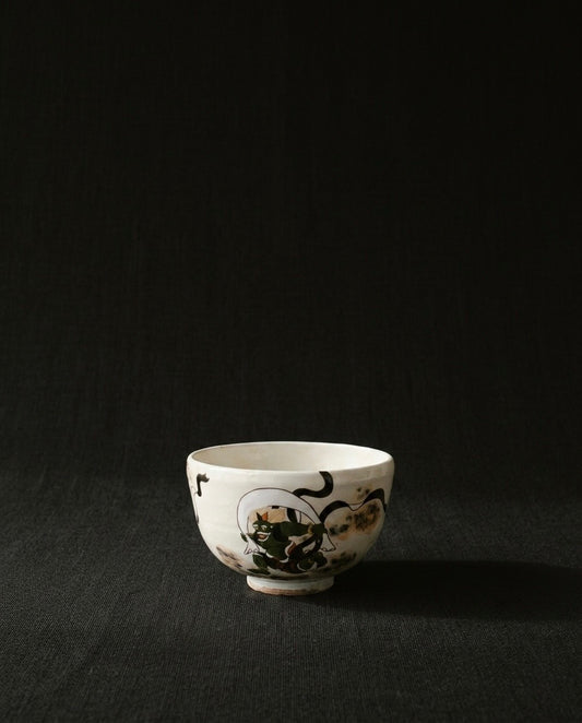 Fujin Raijin Matcha Bowl by Zensho Yamaoka