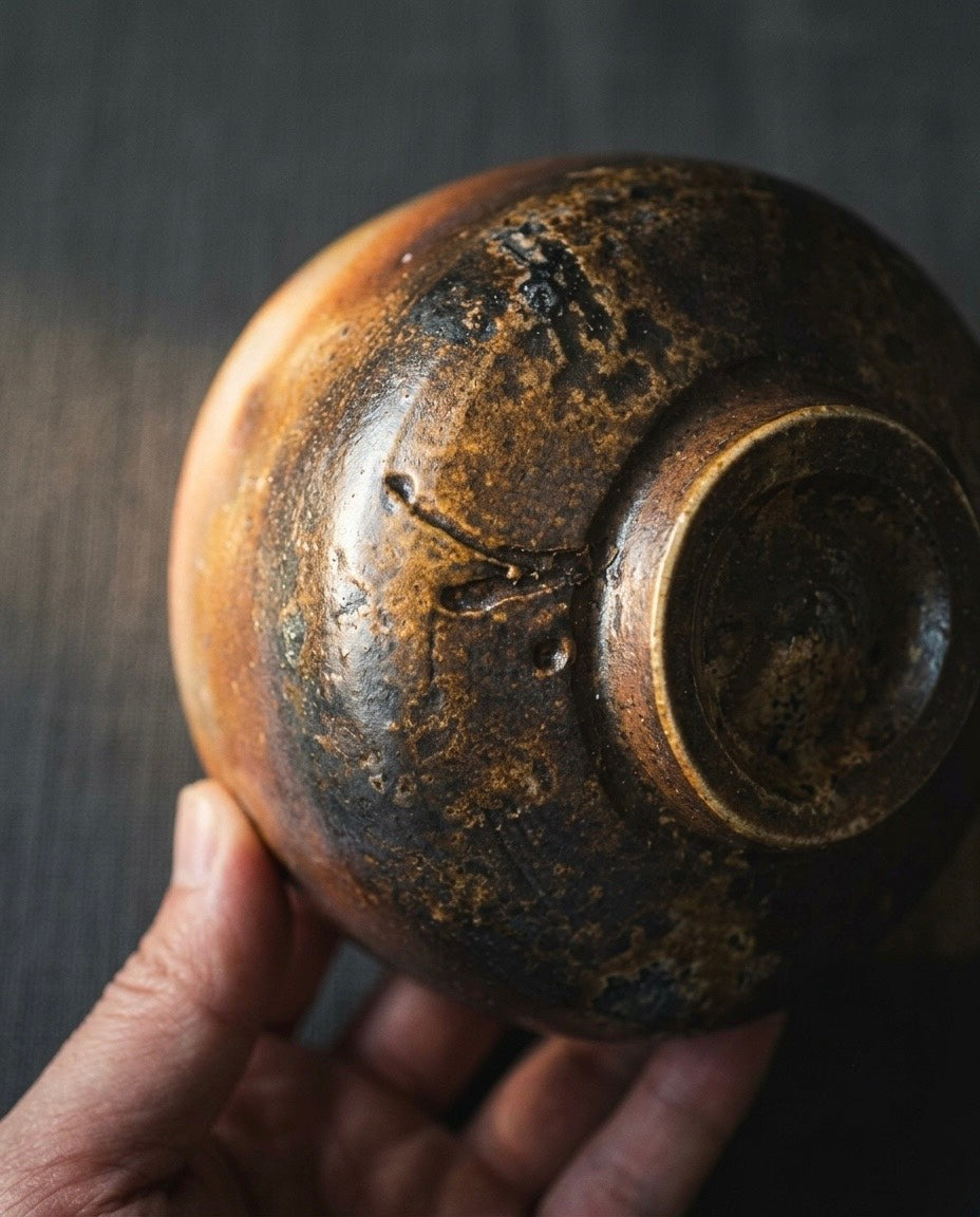 Touhaku Mimura - Bizen Tea Bowl (Chawan)