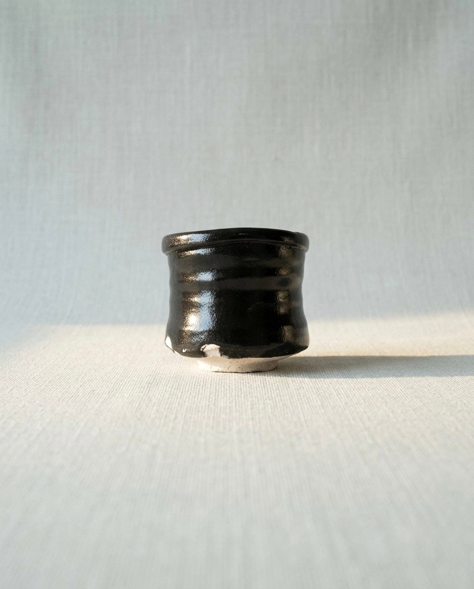 Katsuaki Kimura - Seto-ware "Tsutsu" Tea Bowl with Immortal Sage Motif