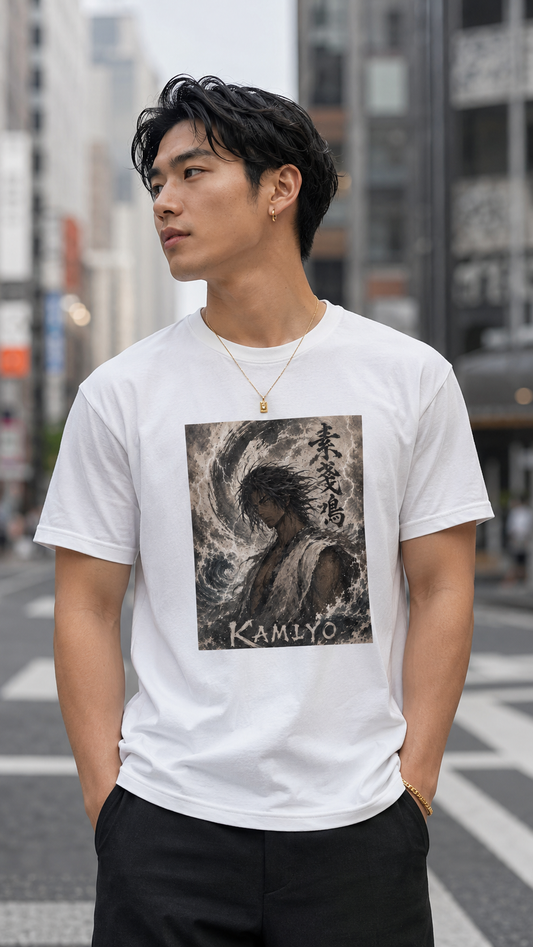 SUSANOO Character Graphic T-shirt - White